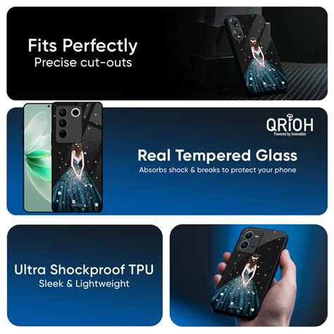 Queen Of Fashion Vivo X200 5G Glass Back Cover - Flat 35% Off On Vivo ...