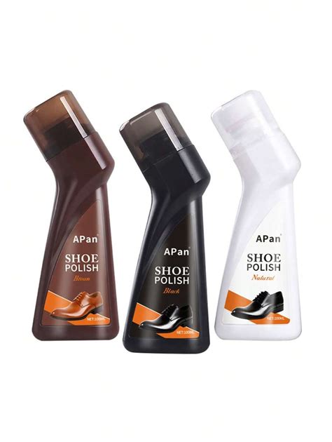 Black And Neutral Shoe Polish Sponge Kit 3.38 Oz Shoe Polish And Shine ...