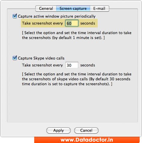 Mac Keylogger Software screenshots for how to monitor system activities