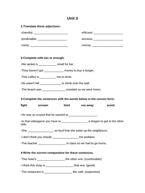 Image result for English Unit 3 Test