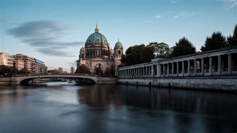 Download wallpaper 1920x1080 berlin cathedral, cathedral, river ...