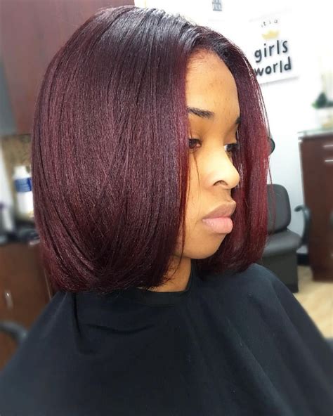 Burgundy Hair Color Ideas For Short Natural Hair | Hair Color | Hair ...
