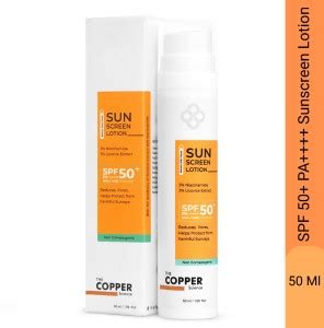 THE COPPER SCIENCE Sunscreen - SPF 50+ PA++++ Broad spectrum Lotion UVA ...