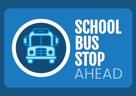 Free School Bus Stop Sign Template to Edit Online