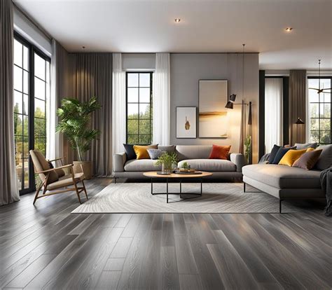 12 Gorgeous Grey Wood Floor Living Room Ideas - Tiponthetrail.com