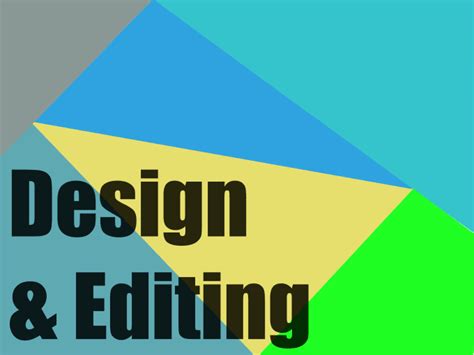 Image result for Design for Editing