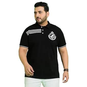 Buy Bigbanana Plus Size Men's Regular Fit Printed Polo Tshirt(Linyi ...