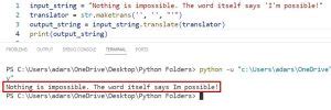 Image result for Remove Quotation Marks From String Python