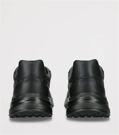 Hogan Black Leather Hyperlight Sneakers | Harrods IN