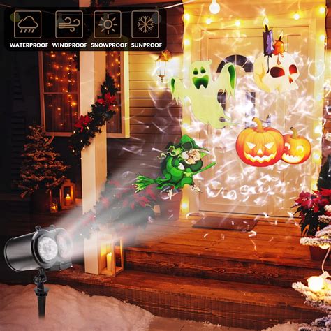 PULOUX Christmas Halloween Projector Lights, Remote Control India | Ubuy