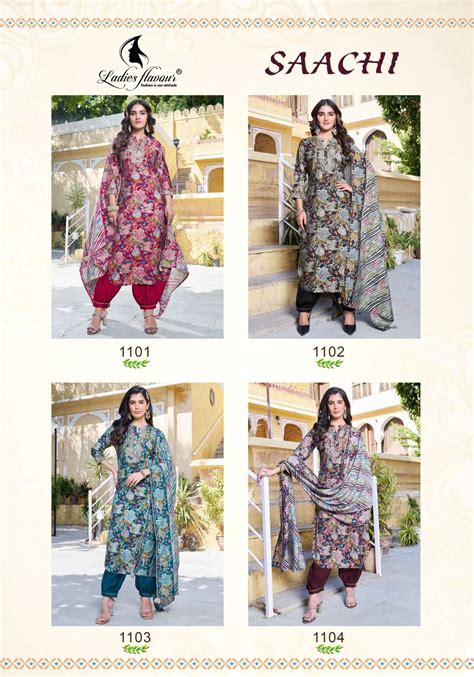 Saachi Ladies Flavour Modal Chanderi Afghani Readymade Suit – Kavya ...