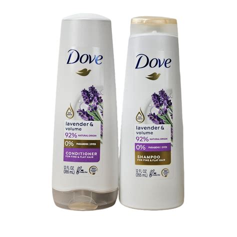 Dove Lavender and Volume Shampoo and Conditioner Set, Hair Care Gift ...