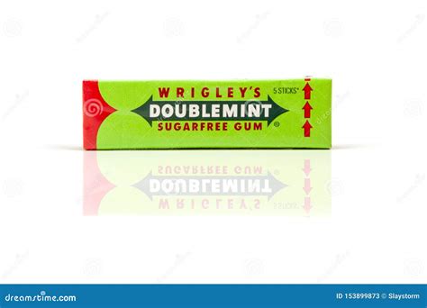 Doublemint Chewing Gum Made by Wrigley Editorial Stock Photo - Image of ...
