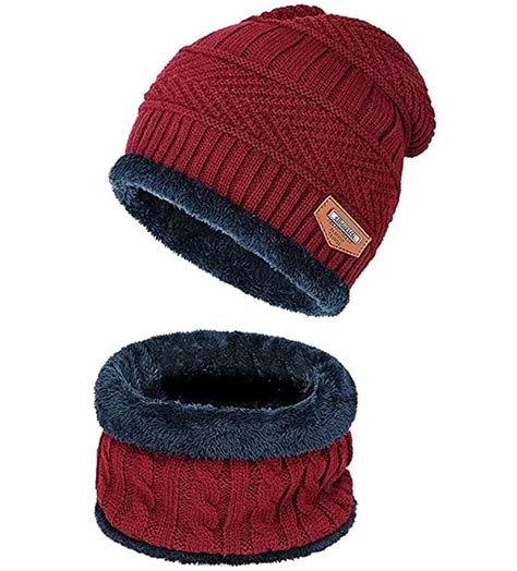 Buy LALEY Unisex Winter Wear Woolen Beanie Cap Neck Scarf/muffler and ...