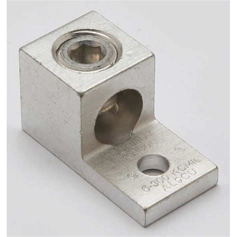 Burndy Mechanical Lug, 300 kcmil Max, 1 Conductor, 1 Hole, 5/16 in Stud ...