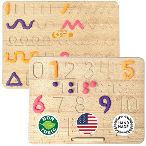 Buy Montessori Double Sided Cursive Alphabet Tracing Board with Wooden ...