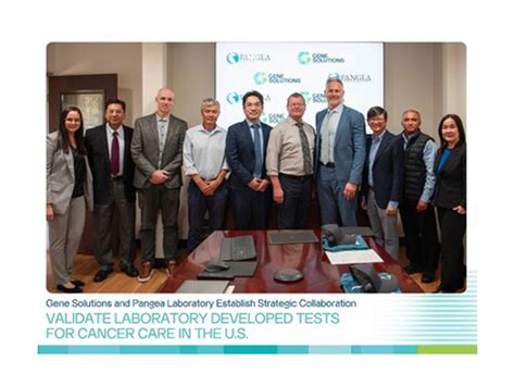 Gene Solutions and Pangea Laboratory Establish Strategic Collaboration ...