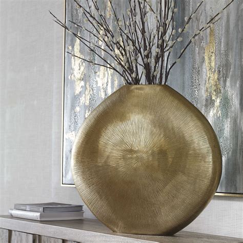 Gretchen Vase - Gold | Mathis Home | Gold vases, Floor vase, Metal vase