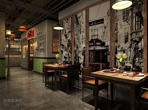 一个民国餐厅装修设计|空间|家装设计|钟华设计 - 原创作品 - 站酷 (ZCOOL)