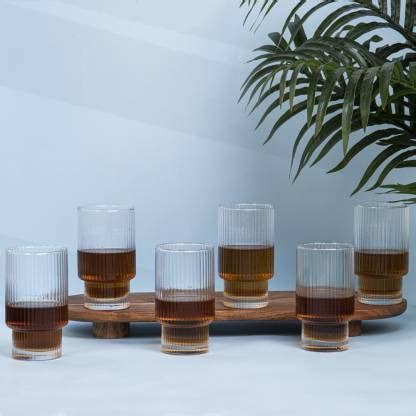anko (Pack of 6) Everyday Hiball Glasses for Whiskey, Mojito, Juice ...