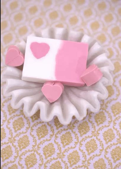 Handmade Valentine Day Special Soap | Natural Heart Embed Soap