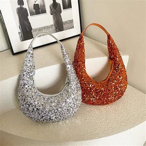 Shoulder Bags - Sequins Underarm Shoulder Bags For Women - Handbags ...