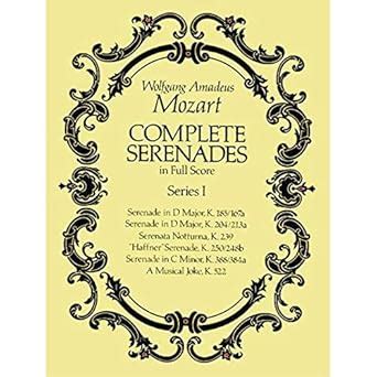 Buy Complete Serenades in Full Score, Series 1 Book Online at Low ...