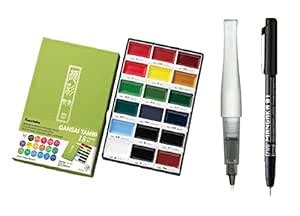 Zig Special Illustration Set MC20/18V GANSAI TAMBI 18 colors set Micron ...