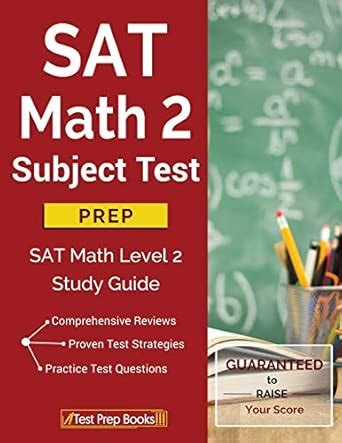SAT Math 2 Subject Test Prep: SAT Math Level 2 Study Guide : Sat Math ...