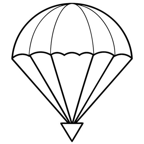 Parachute Kleurplaten Afbeeldingen - Gratis downloaden op Freepik