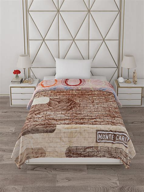 Buy Printed Single Bed Blanket for Mild Winter -2 Ply Online in India ...