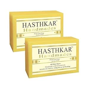 Buy Hasthkar Handmades Glycerine Natural Sweat Care Bathing Bar, For ...