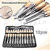 Sunkizzrs® 12Pcs Wood Carving Chisel Set — Chisel Set for Woodworking ...