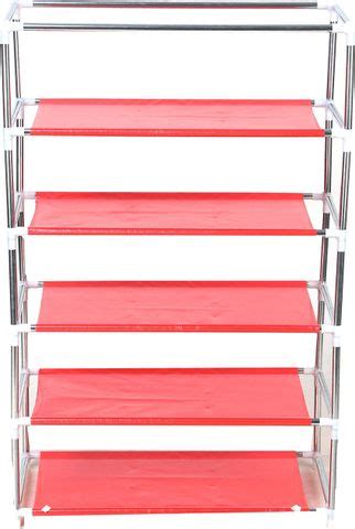 Shivonic SVC Shoe Rack Stand Fold able with Plastic Water Proof Cover 5 ...