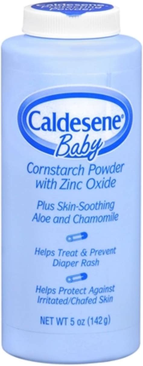 Caldesene Cornstarch Baby Powder with Zinc Oxide, Talc-Free Baby Powder ...