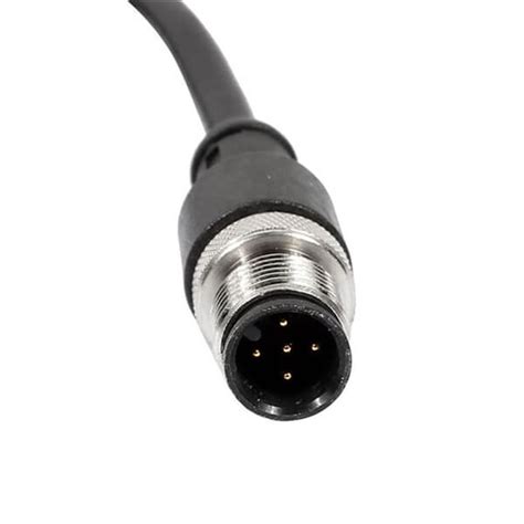 ELECBEE M12 Cable Connector 5 Pins Male Straight Aviation Plug ...