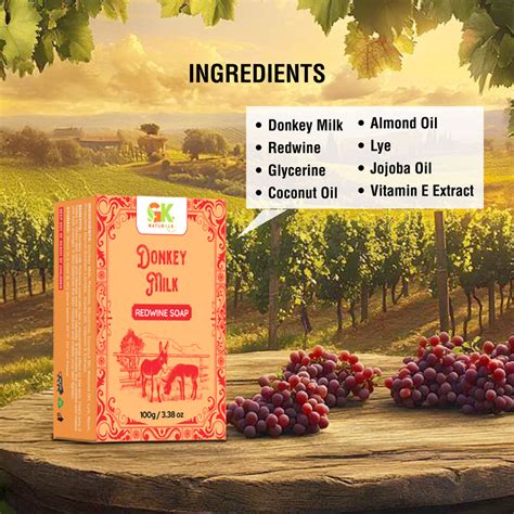 Donkey Milk Redwine Soap – GK Naturals