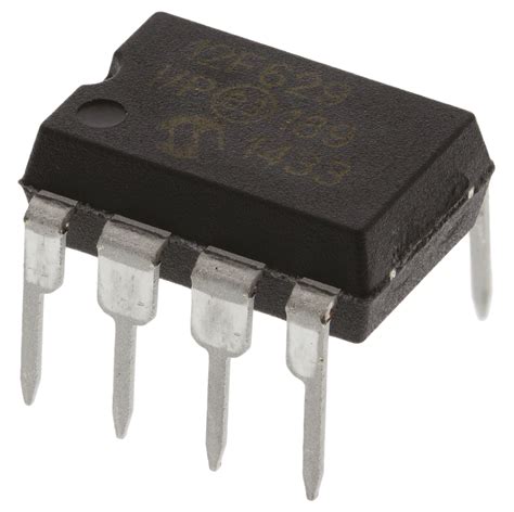 Microchip Semiconductors & Actives 10-Pack PIC12F629-I/P Microchip DIP ...