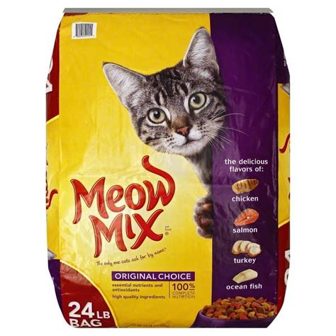 Meow Mix Brand Original Choice Dry Cat Food, Bulk 24-Pound - Walmart.com
