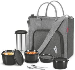 Flipkart.com | MILTON STYLE MATE TIFFIN,GREY 4 Containers Lunch Box