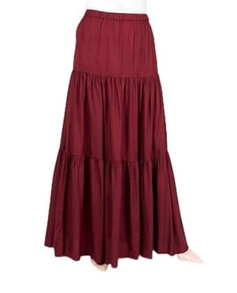 Buy SILK ROUTE London Red Pear Boho Gypsy Full Length Skirt for Women ...