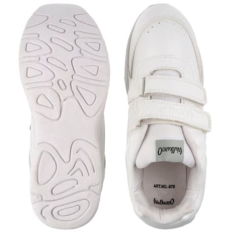 Buy Walkaroo Kids School Shoes 570 White Online at Best Price in India ...