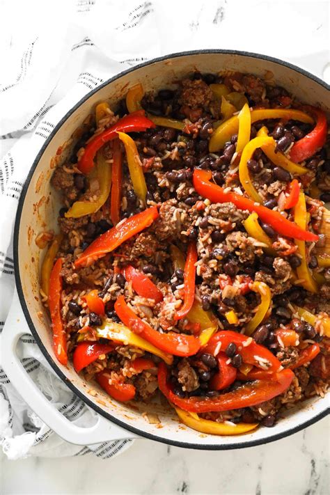 30-Minute (One Pan) Deconstructed Stuffed Peppers - Real Simple Good