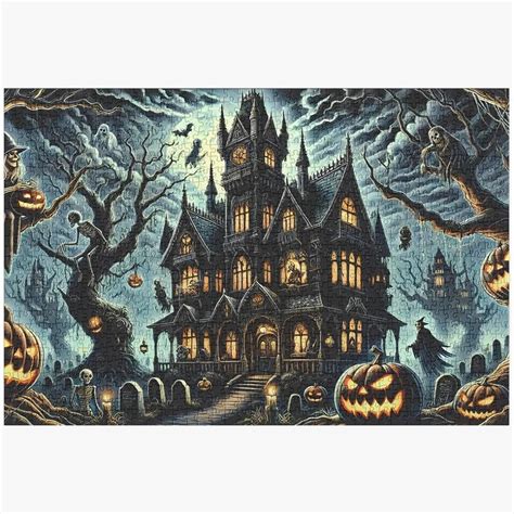 Haunted Mansion Halloween Jigsaw Puzzle - 1000 Piece Jigsaw Puzzle For ...