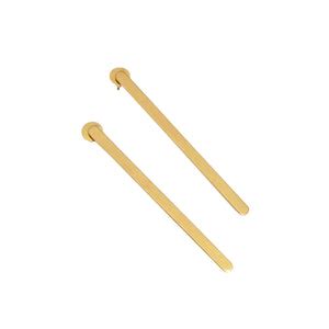 RECTANGLE STUDS GOLD – K I C H U