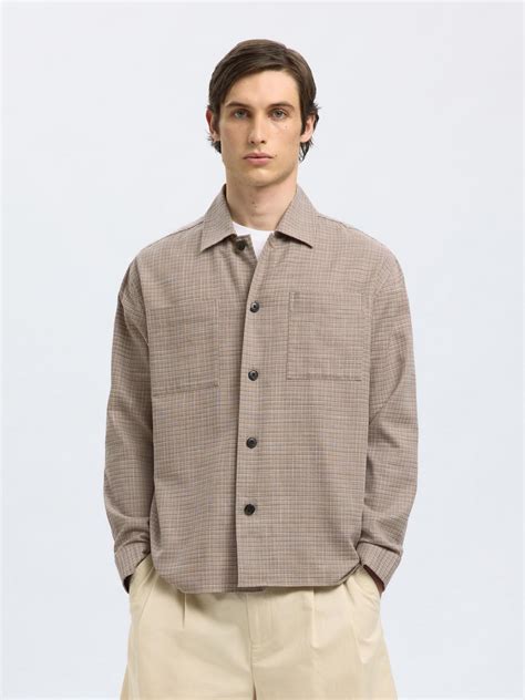 Buy Beige Relaxed Fit Overshirt for Men Online