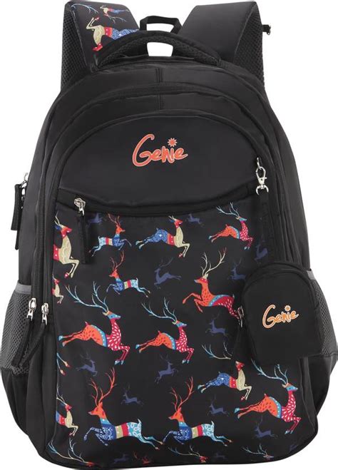 Flipkart.com | Genie Dasher Black 19 inch Backpack Waterproof School ...