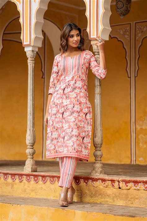 Pink Floral Stripe Patch Set – PRINTSVALLEY