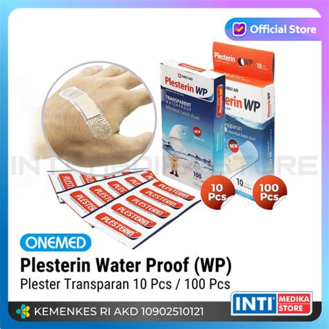Jual ONEMED - Plester Luka PLESTERIN WP (WaterProof) Transparan Anti ...