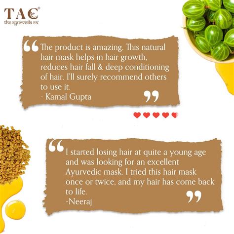 Buy TAC - THE AYURVEDA CO. HAIR MASK WITH METHI BHRINGRAJ AMLA GREEN ...